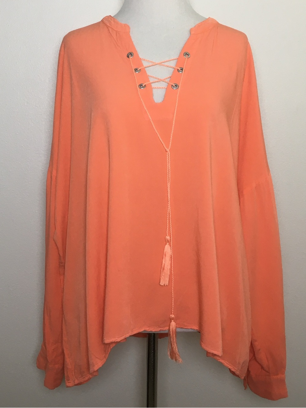 Margaritaville | Orange Cycle Long Sleeve Blouse